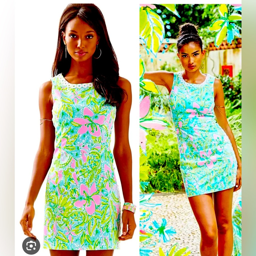 Lilly Pulitzer colorful pattern dress. Size 10
